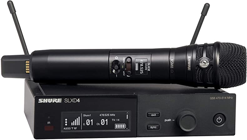 Shure general Shure slxd2/k8B transmisor de mano con cápsula ksm8 dualdyne